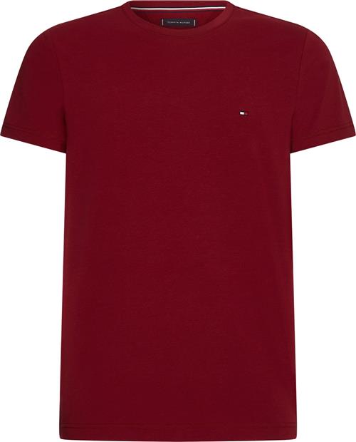 Tommy Hilfiger Stretch Slim FIT TEE Mand Rouge Kortærmede T-shirts Str S - hos Magasin