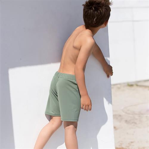 Petit Crabe Alex Swim Shorts, Army Str 2-3 år - Army Badebukser hos Magasin