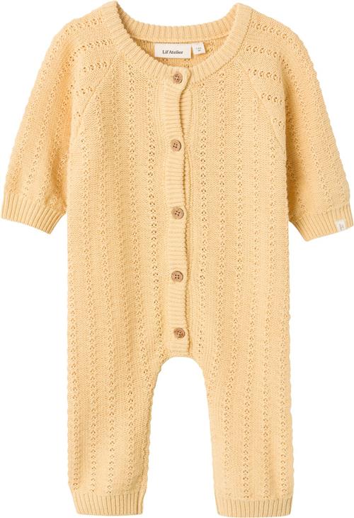 Lil' Atelier Nbfdaimo Loose Knit Suit LIL Str 62 - Sahara Sun Buksedragter hos Magasin