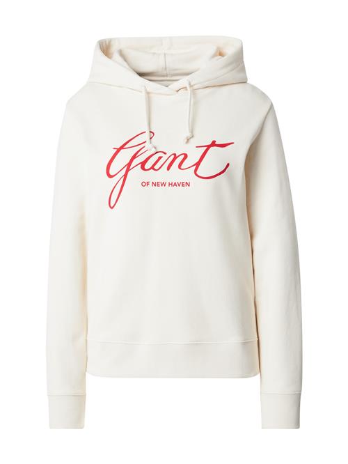 GANT Sweatshirt  ecru / rød