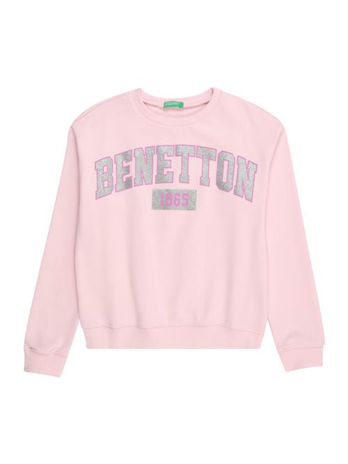 UNITED COLORS OF BENETTON Sweatshirt  lys pink / sølv