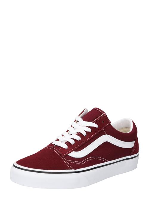 VANS Sneaker low 'Old Skool'  mørkerød / hvid