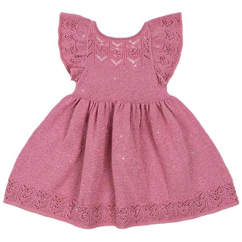 Konges Sløjd Cabby Knit Dress - Powder Pink | Lyserød | 3 years