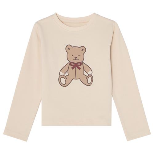 Buddy & Hope Tia Offwhite Bear Langærmet T-Shirt | Hvid | 86/92 cm