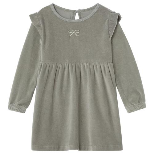 Buddy & Hope GOTS Tanja Kjole I Velour Sage Green | Grønn | 62/68 cm