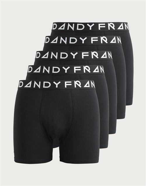 Frank Dandy 5-P Basic Boxer Underbukser Sort