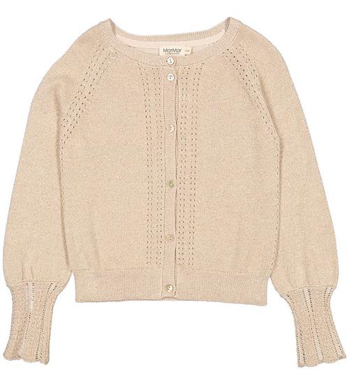 MarMar Cardigan - Strik - Tillie - Gold m. Glitter