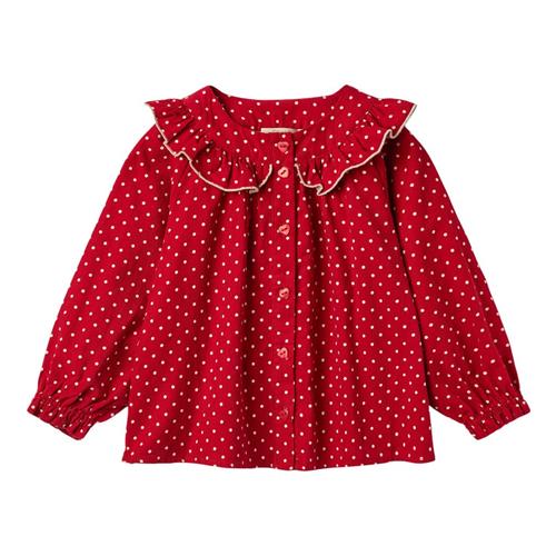 Fliink Dolly Dot Blouse Pompeian Red | Rød | 2 years