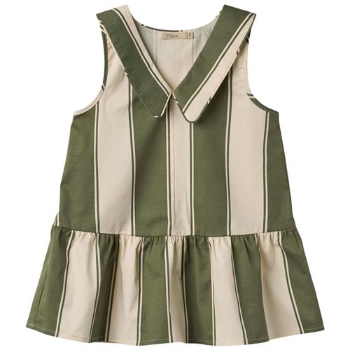 Fliink Karl Johan Vertiver Striped Spencer Kjole Sandshell | Beige | 3 years