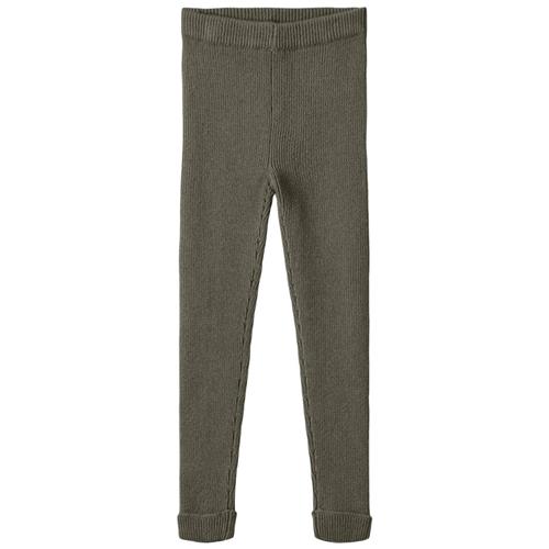 Fliink Benna Rib Leggings Beetle Green | Grønn | 4 years