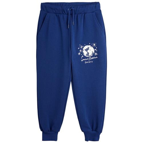 Mini Rodini Mini Rodini Society Emb Sweatpants Blå | Marine blå | 104/110 cm