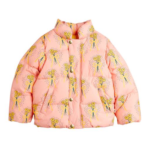 Mini Rodini Vinterblomster Aop City Puffer Jacket Pink | Lyserød | 104/110 cm