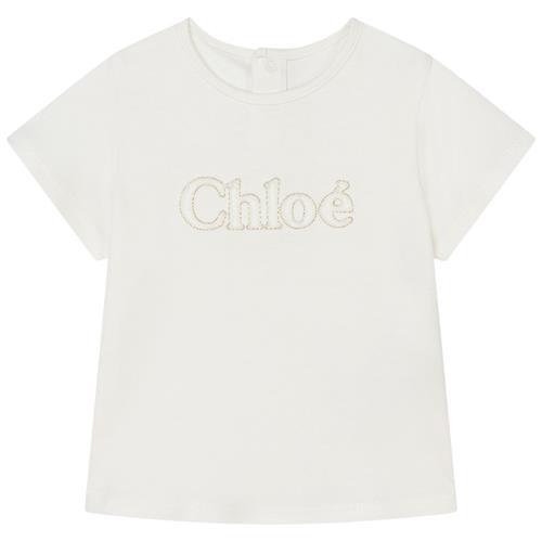 Chloé Logo T-shirt Naturhvid | Hvid | 12 months