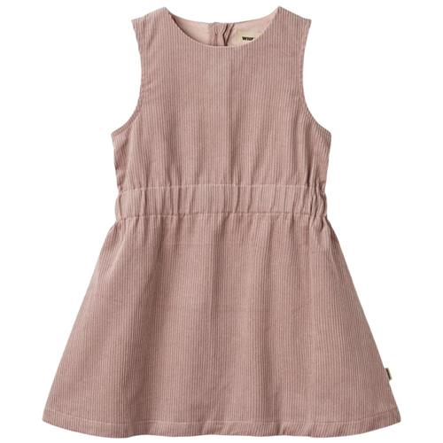 Se Wheat GOTS Agnete Kjole Dry Rose 122 cm  Lyserød  122 cm  kvinde ved Babyshop