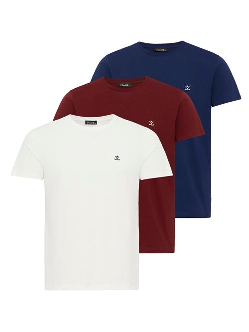 Cool Hill Bluser & t-shirts 'David'  navy / rustbrun / hvid