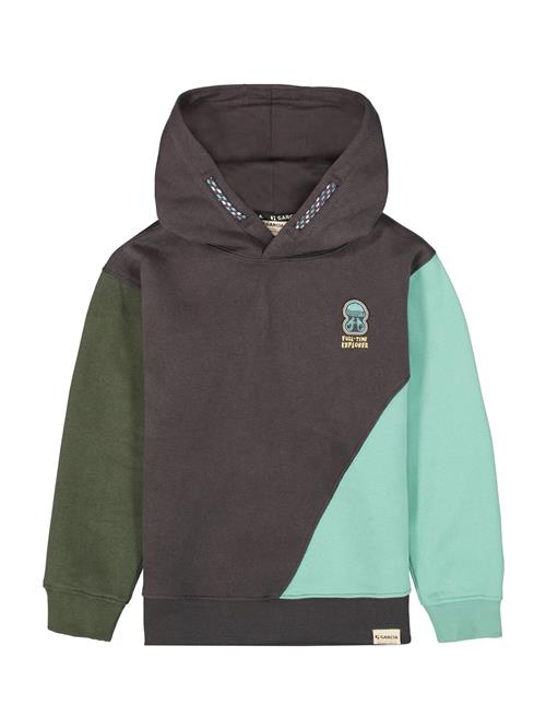 GARCIA Sweatshirt  mørkegrå / mint / mørkegrøn