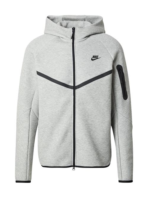 Se Nike Sportswear Sweatshirt 'TECH FLEECE'  mørkegrå / grå-meleret / sort ved About You