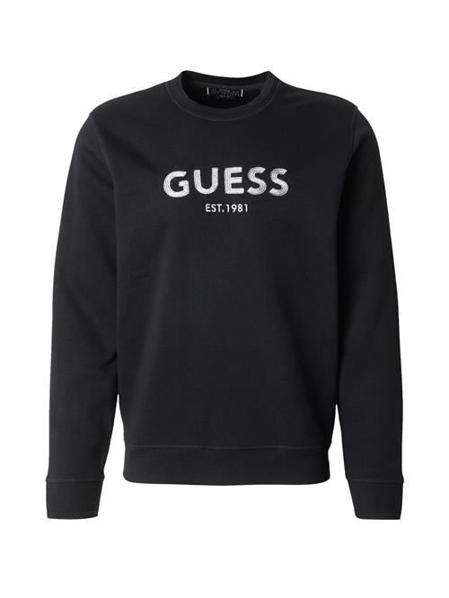 GUESS Sweatshirt  sort / sølv