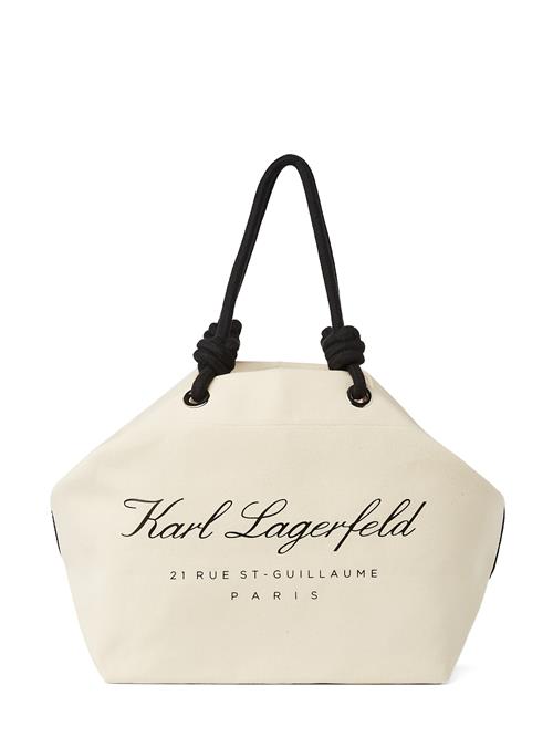 Karl Lagerfeld Strandtaske ' HOTEL'  beige / sort