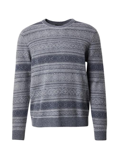 Hackett London Pullover 'FAIRISLE'  grå / basalgrå / mørkegrå