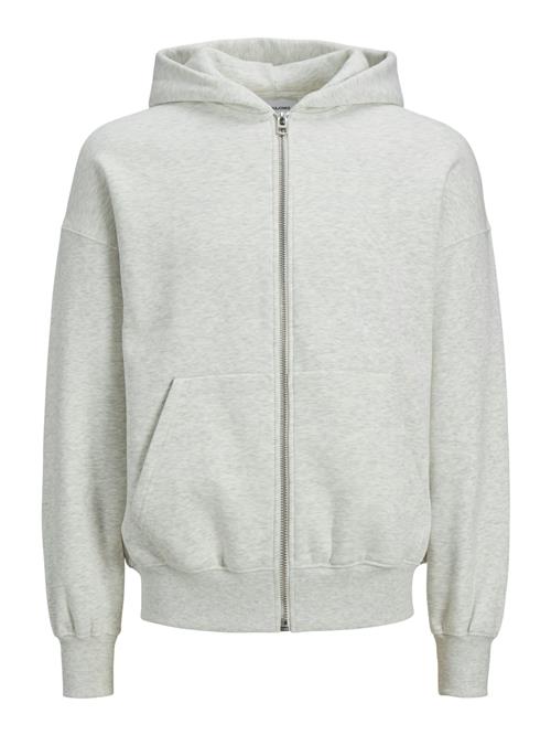 JACK & JONES Sweatjakke 'JJEURBAN EDGE'  hvid-meleret