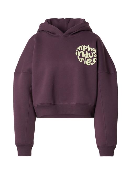 Se ALPHA INDUSTRIES Sweatshirt  pastelgul / aubergine ved About You