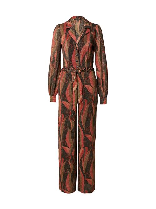 King Louie Jumpsuit 'Darcy'  oliven / rosé / rød / sort