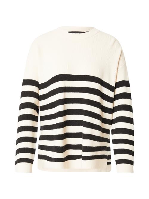 VERO MODA Pullover 'VMCLOVER'  sort / hvid