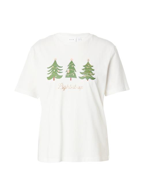 VILA Shirts 'VISYBIL CHRISTMAS'  marin / guld / grøn / hvid