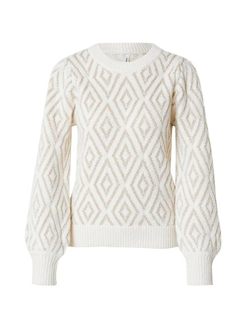 Se ONLY Pullover 'ONLFIE'  beige / guld ved About You