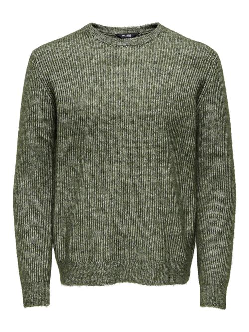 Only & Sons Pullover 'ONSTEGAN'  grøn-meleret