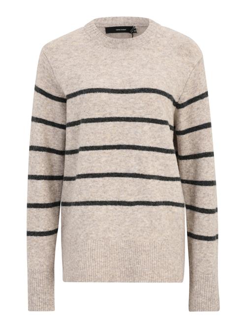 Se Vero Moda Tall Pullover 'VMFLAWLESS'  beige-meleret / sort ved About You