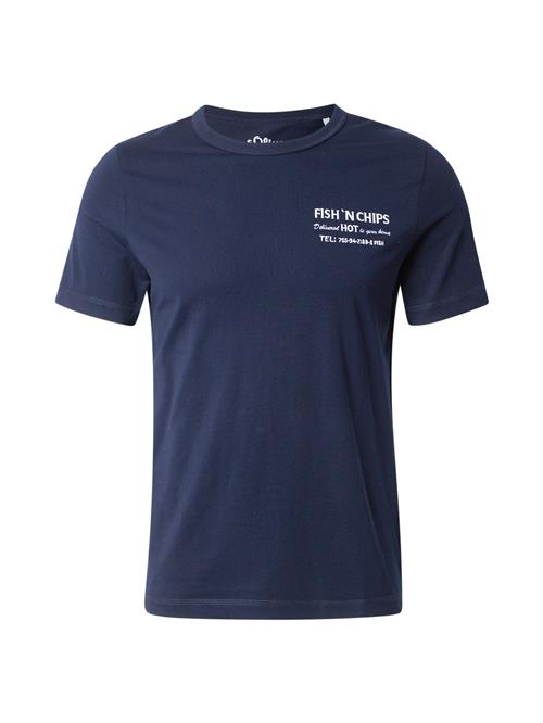 s.Oliver Bluser & t-shirts  navy / hvid