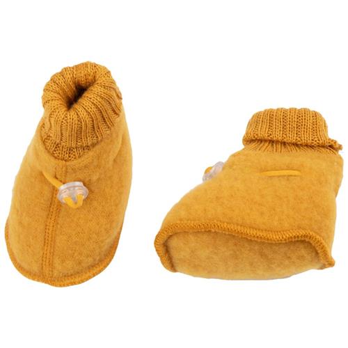 Joha Bløde uld baby booties Yellow | Gul | 80 cm