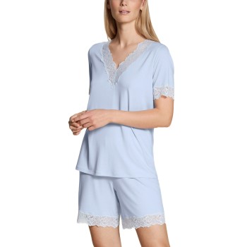 Calida Elegant Dreams Short Pyjama Lyseblå modal Large Dame