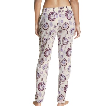 Se Calida Favourites Elegance Pants Hvid Mønster  bomuld XX-Small Dame ved Timarco