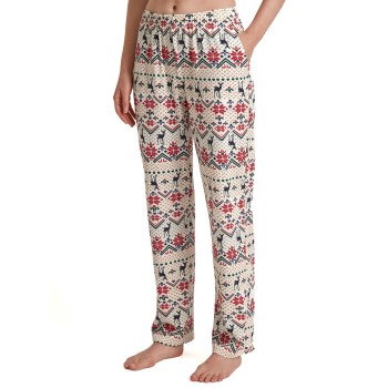 Se Calida Favourites Holidays Pant Creme bomuld X-Small Dame ved Timarco