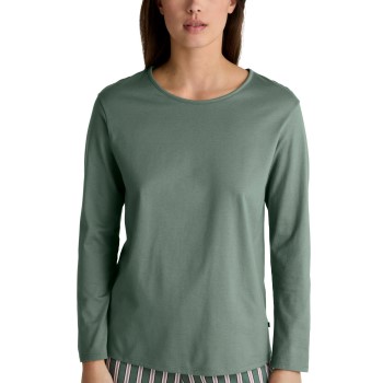 Se Calida Favourites Joy Long Sleeve Shirt Grøn bomuld Medium Dame ved Timarco