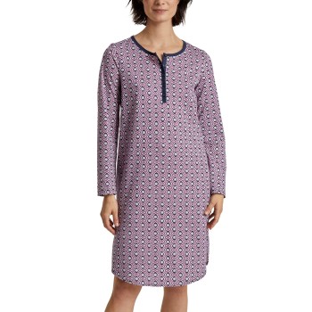 Se Calida Lovely Nights Nightdress Marine/Rød bomuld Medium Dame ved Timarco