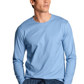 Se Calida Remix Basic Shirt Long Sleeve Lyseblå bomuld Small Herre ved Timarco