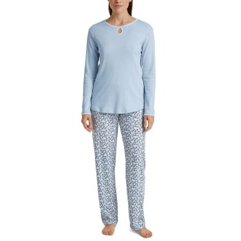 Se Calida Sweet Dreams Pyjamas Lyseblå m Møns bomuld Medium Dame ved Timarco