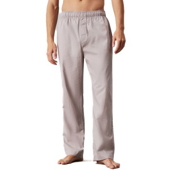 Se Calvin Klein Cotton Poplin Sleep Pant Grå bomuld Medium Dame ved Timarco