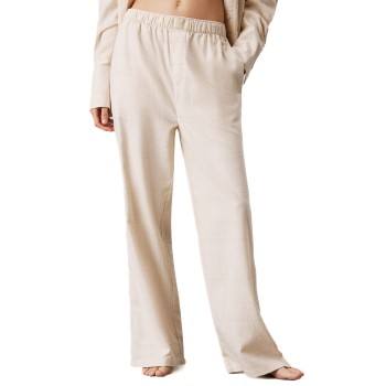 Calvin Klein Flannel Sleep Pant Beige bomuld Medium Dame