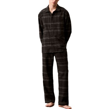 Calvin Klein Men Flannel Sleep Pant Sort bomuld Small Herre