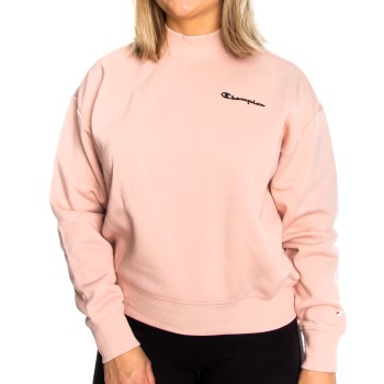 Champion Classics Women High Neck Sweatshirt Gammelrosa Large Dame