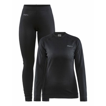 Craft Baselayer Set Women Sort polyester Small Dame