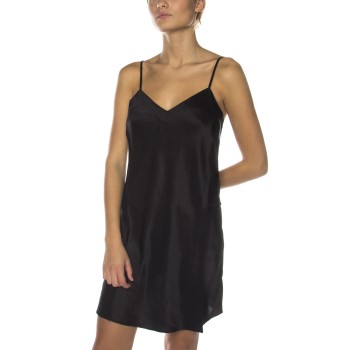 Damella 44001 Nightdress Sort silke Small Dame