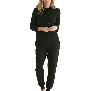 Damella Bamboo Frenchterry Suit Mørkgrøn  Bambus Small Dame