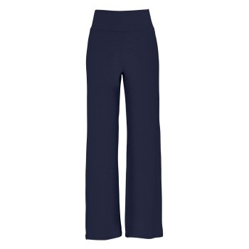 Damella Bamboo Lounge Pants Marineblå Bambus Small Dame