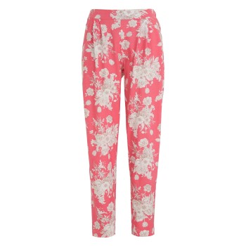 Damella Flower Cotton Pyjama Pants Rosa Mønster  bomuld Medium Dame